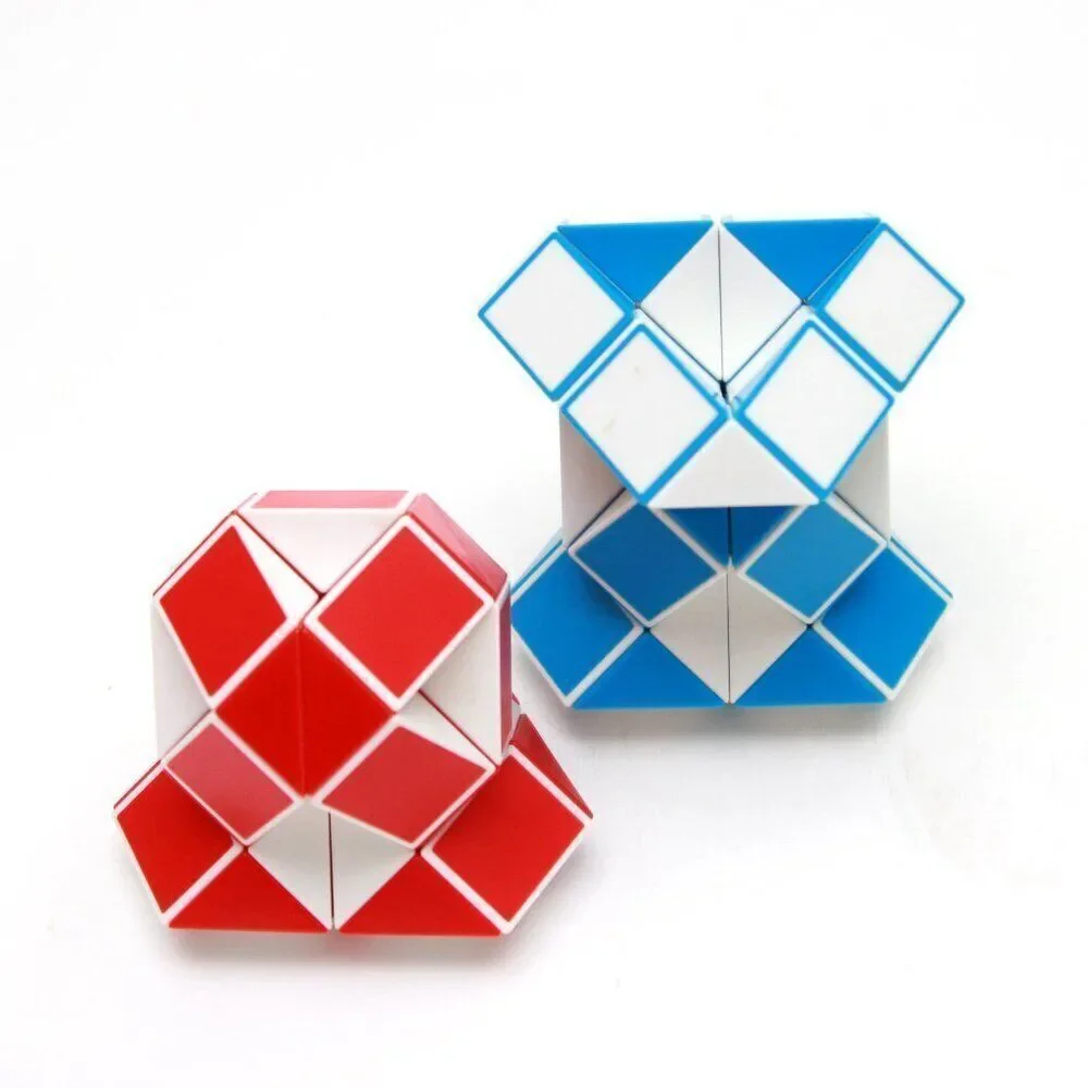 Lot of 2 Magic Rule Snake 3D puzzle gam Cube Twist Transformable‎ Kid Puzzle